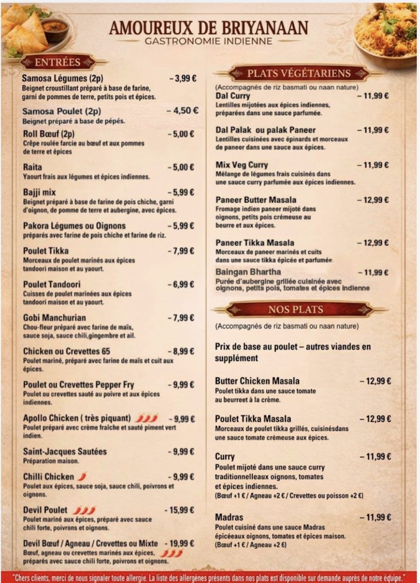 Menu Amoureux De Briyanaan ( Halal)-9