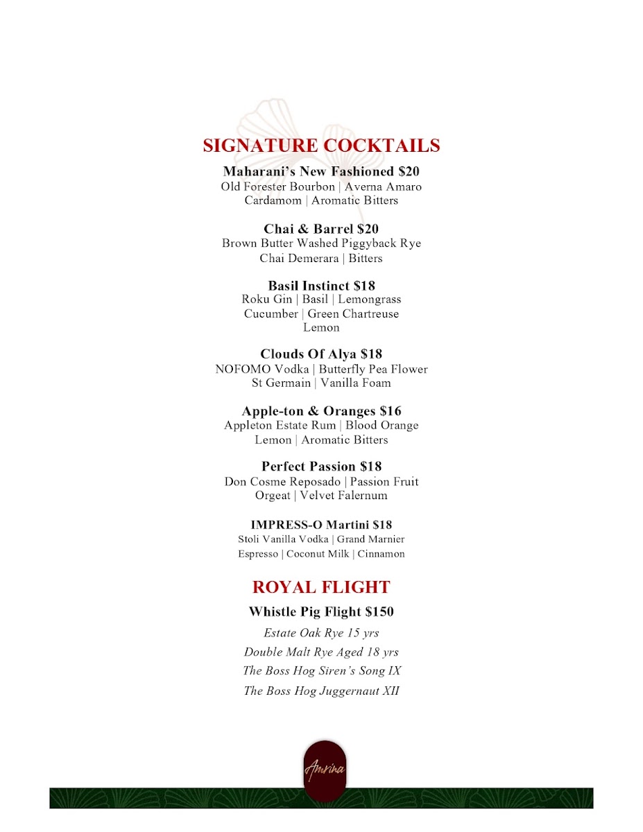 Menu Amrina-4