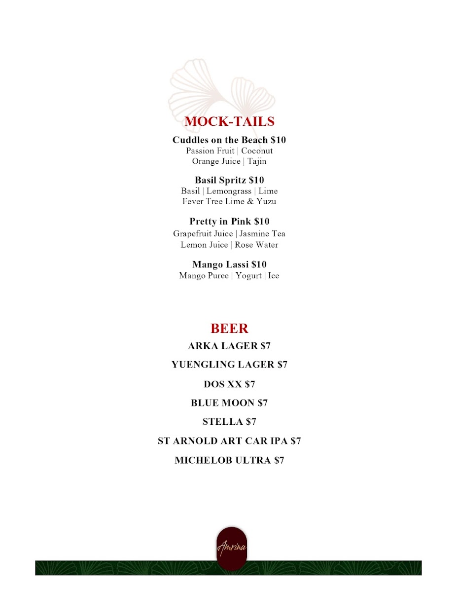 Menu Amrina-6