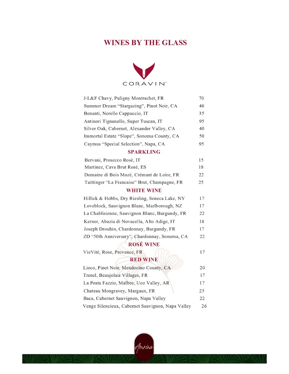 Menu Amrina-9
