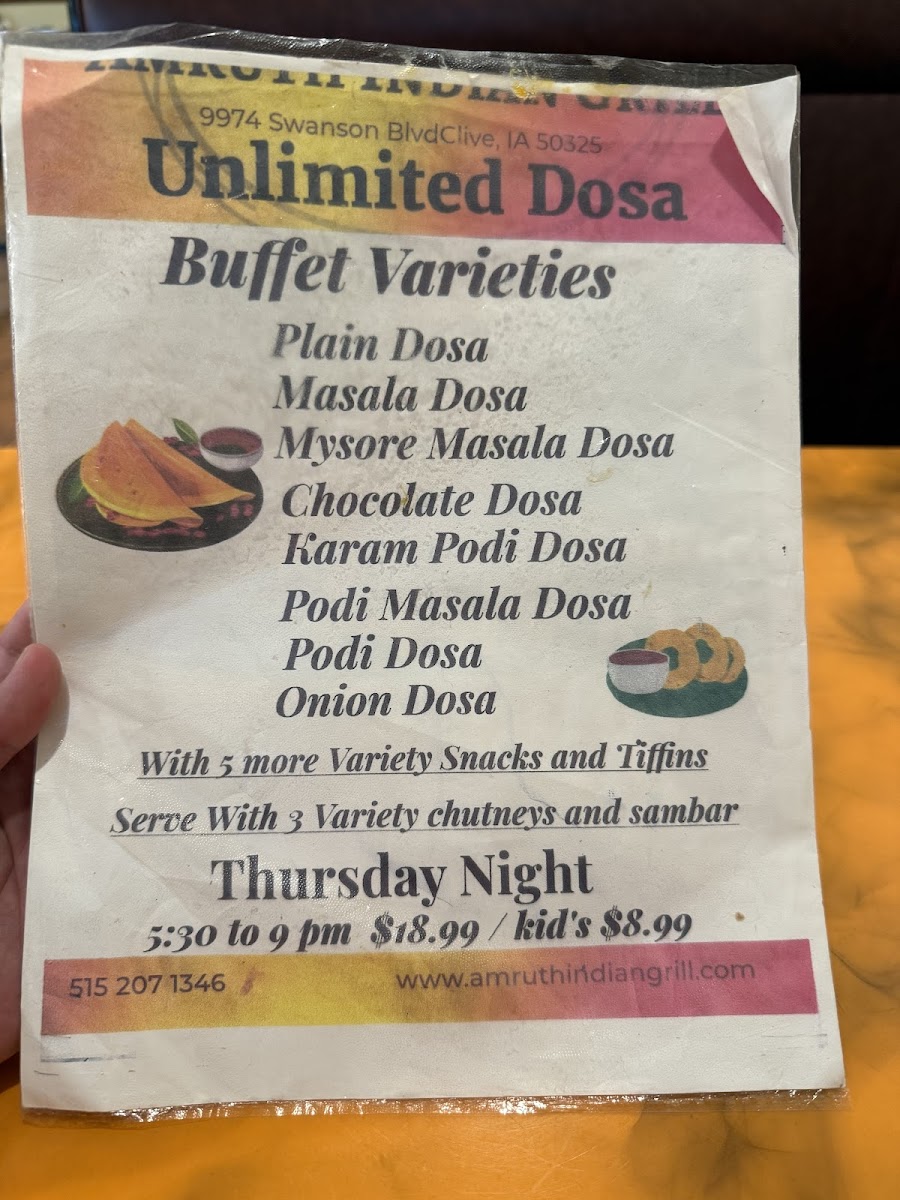 Menu Amruth Indian Grill-10