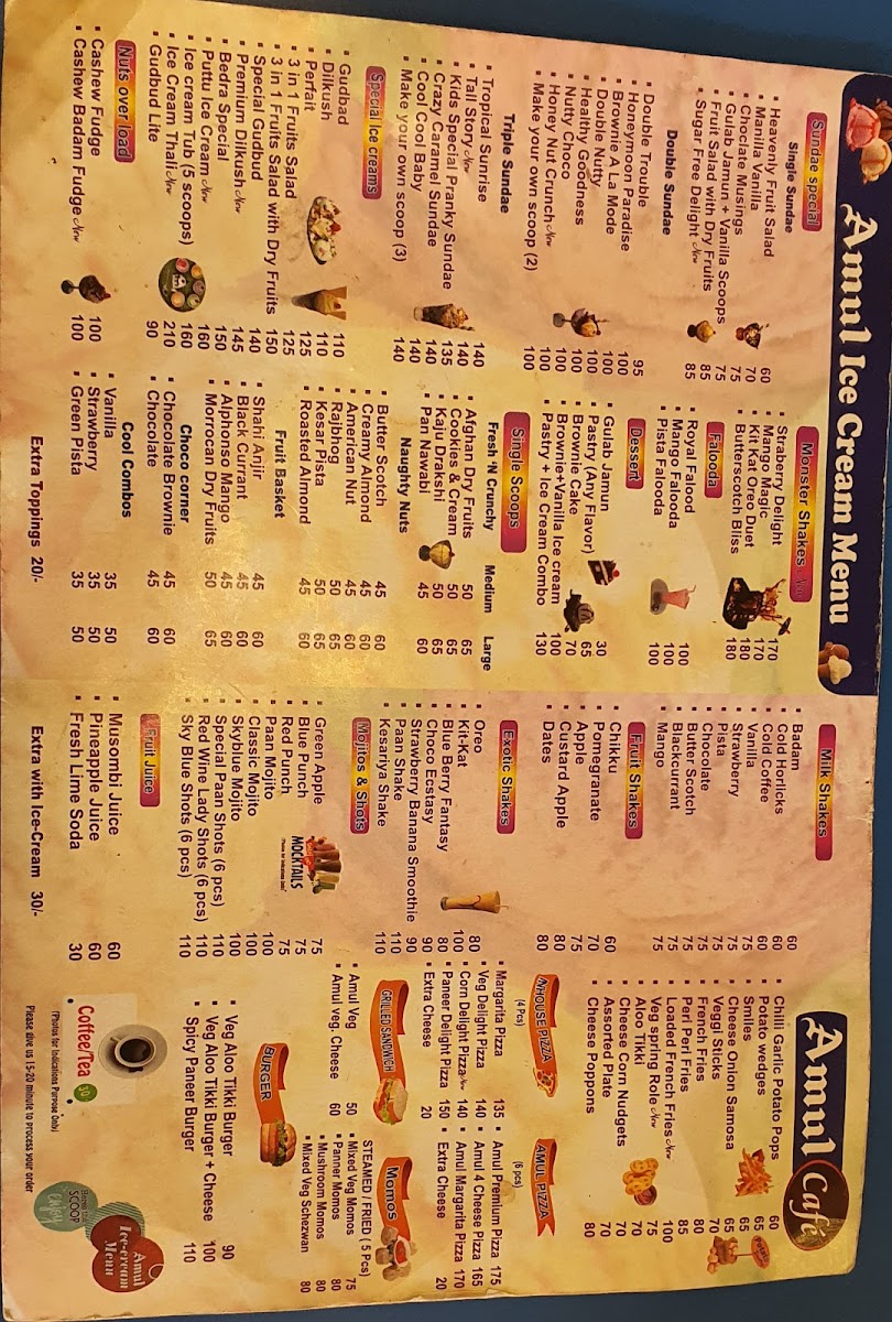 Menu Amul Ice Cream Parlour-10
