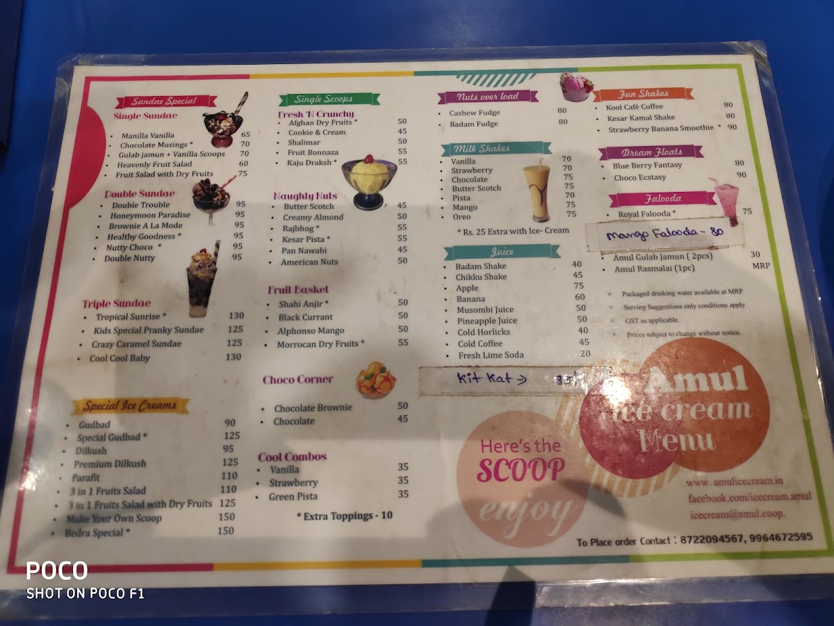 Menu Amul Ice Cream Parlour-4
