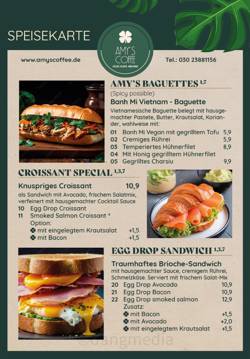 Menu Amy’S Coffee & Restaurant-2