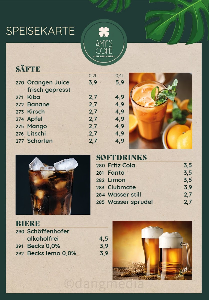 Menu Amy’S Coffee & Restaurant-5
