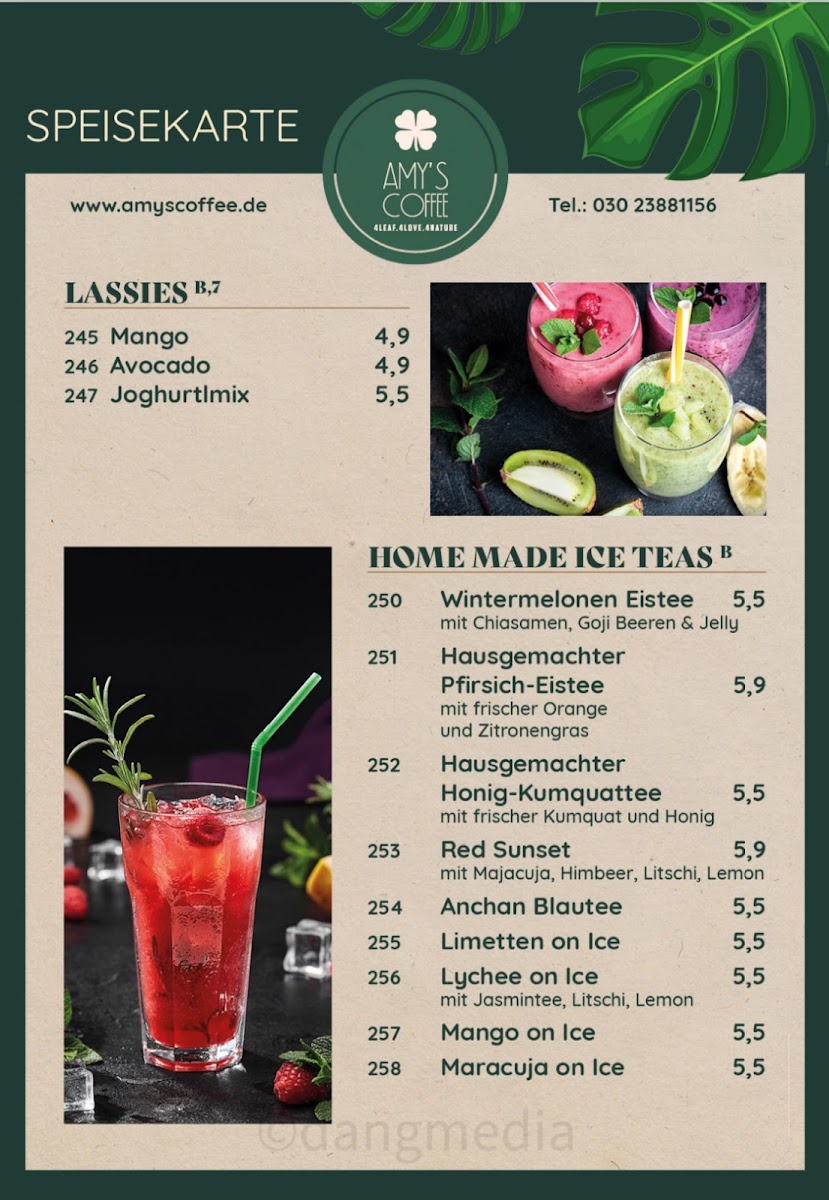 Menu Amy’S Coffee & Restaurant-6
