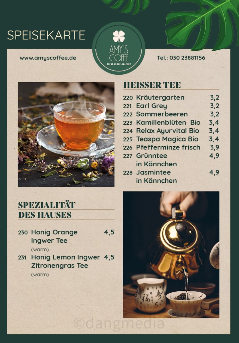 Menu Amy’S Coffee & Restaurant-7