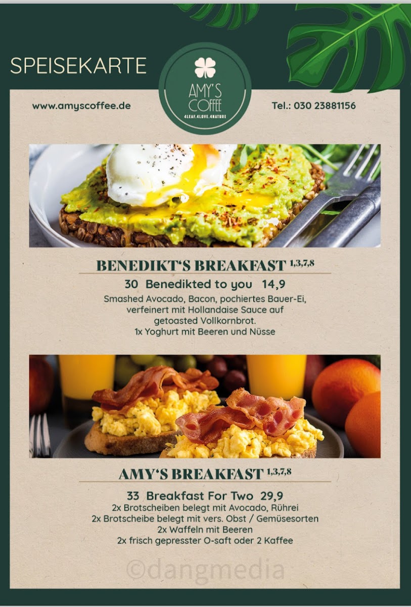 Menu Amy’S Coffee & Restaurant-8