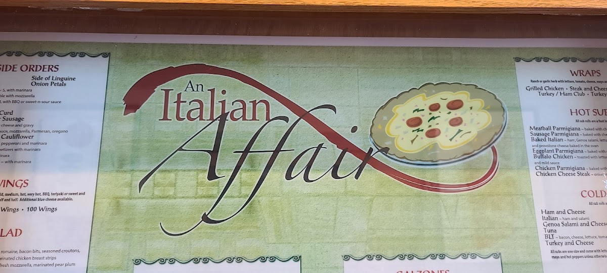 Menu An Italian Affair-10