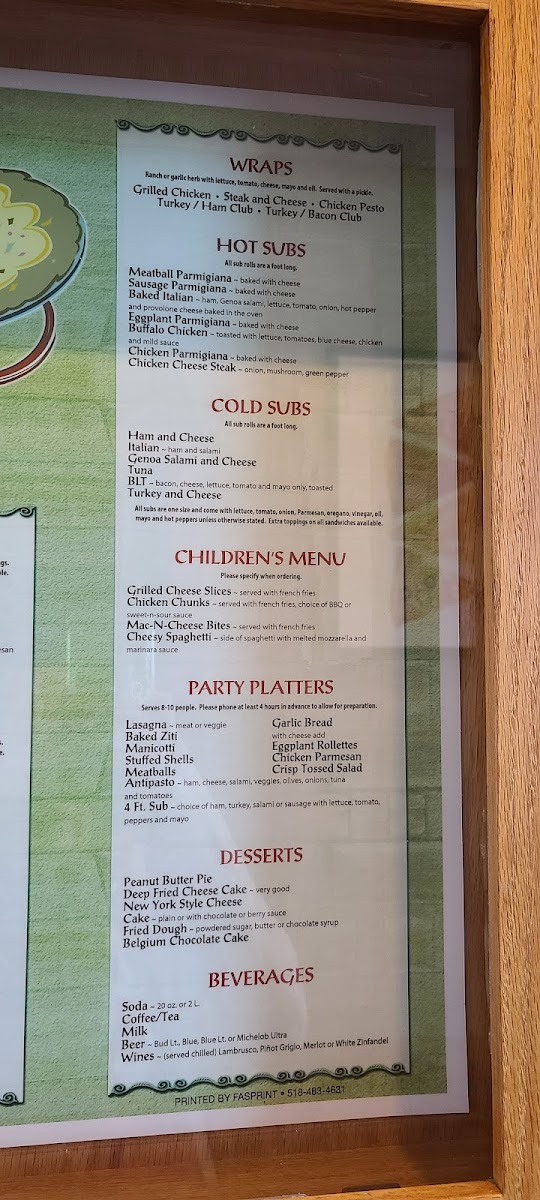 Menu An Italian Affair-7