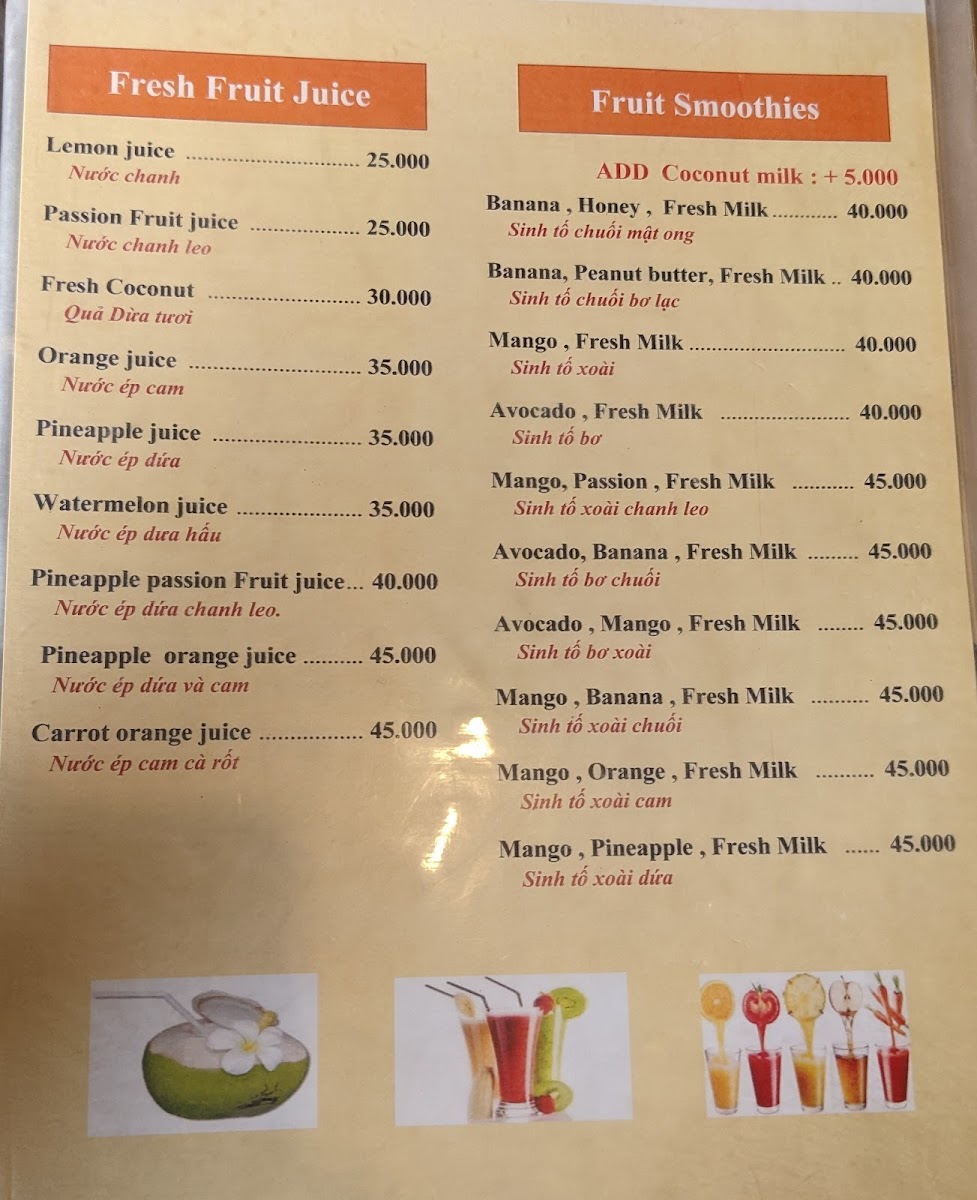Menu An Phong Restaurant ( Vietnamese Cuisine - Noodle )-8