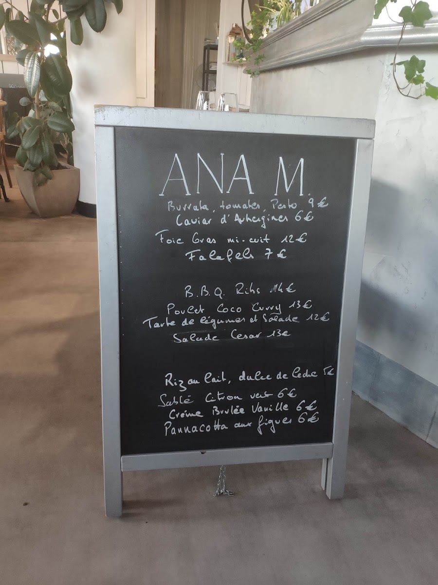 Menu Ana M. Restaurant Et Bar A Vin De Loire-8