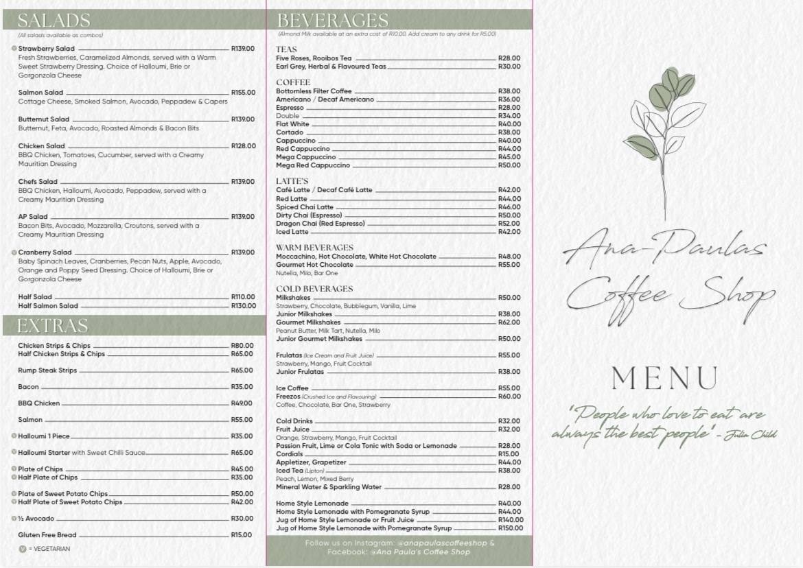 Menu Ana-Paula's Coffee Shop-1