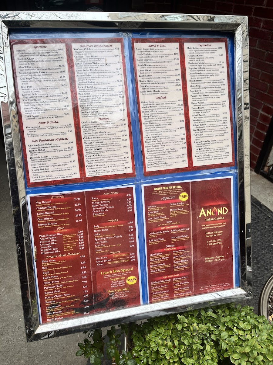 Menu Anand-1