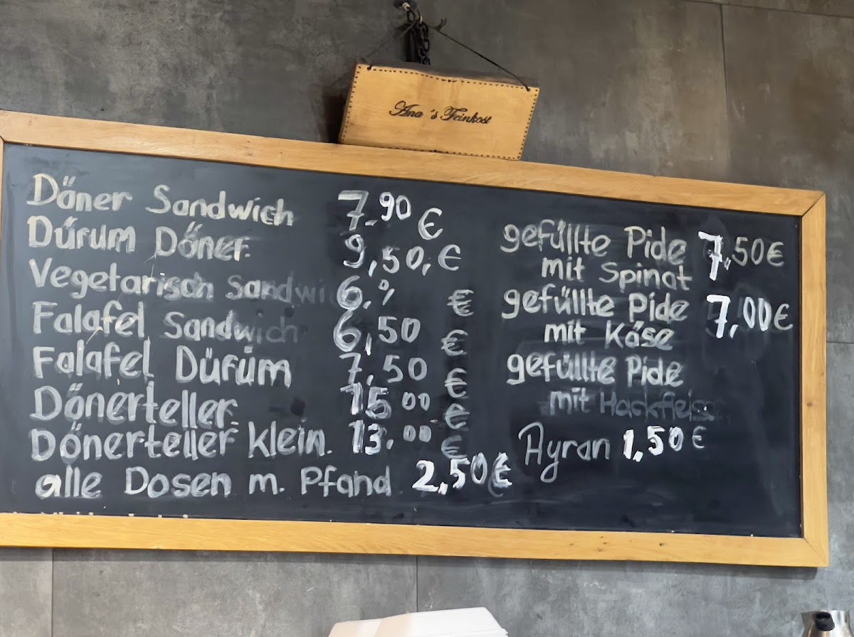 Menu Ana’S Feinkost-Imbiss Döner-2