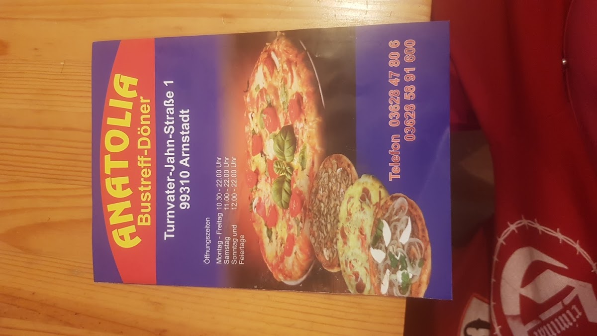 Menu Anatolia Bustreff Döner Arnstadt-5