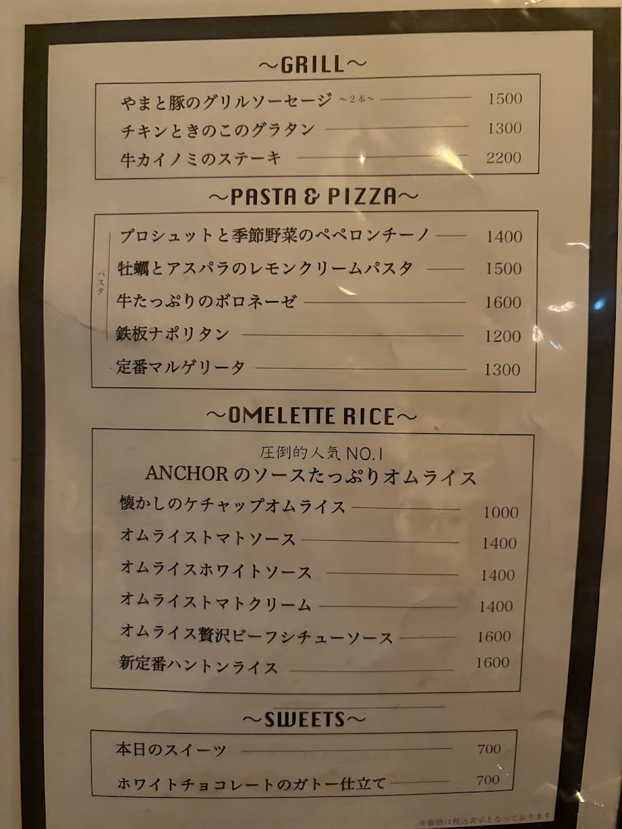 Menu Anchor Bistro & Bar-2