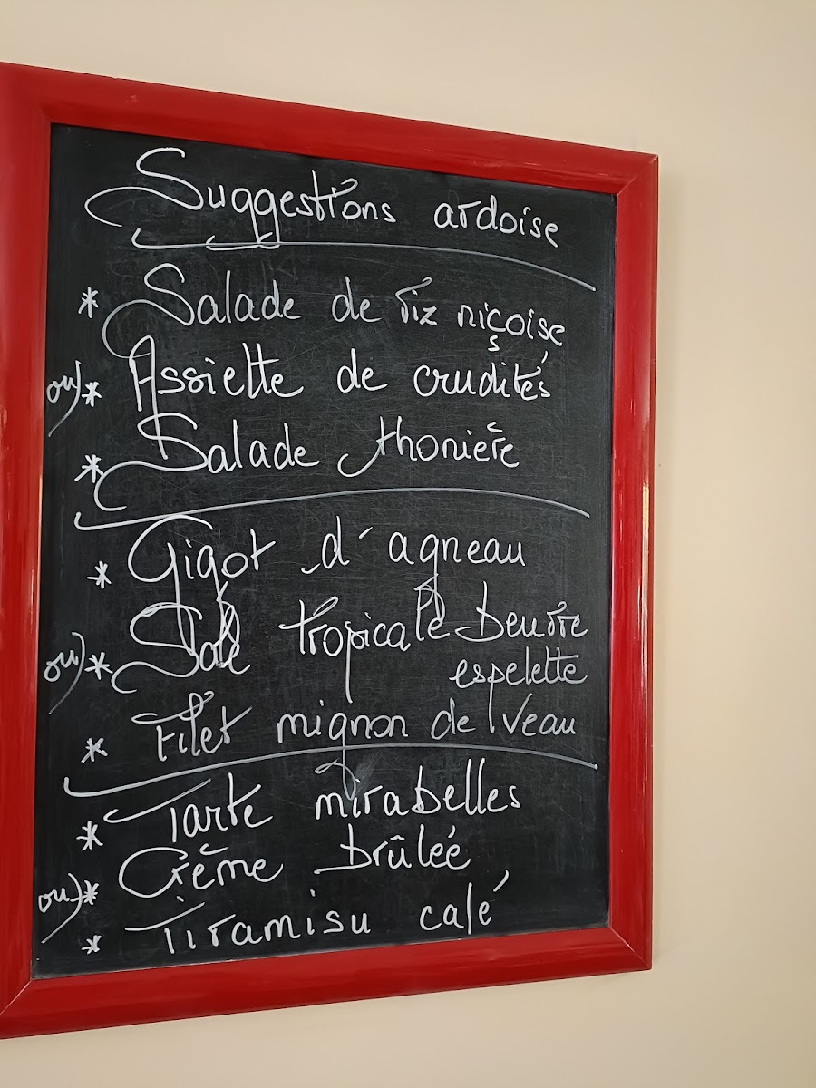Menu Anciennement 'aux Rives De L'yonne'-1