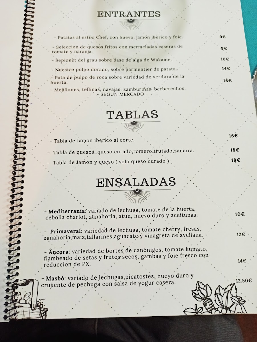 Menu Âncora Gastrobar L Restaurante En Moncofa-3