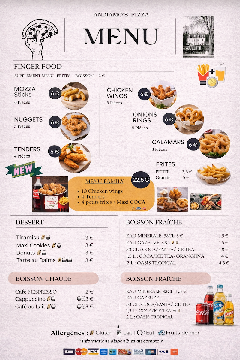 Menu Andiamo's Pizza-1