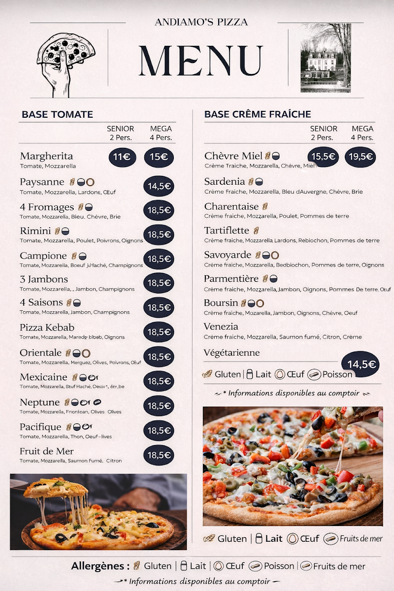 Menu Andiamo's Pizza-2