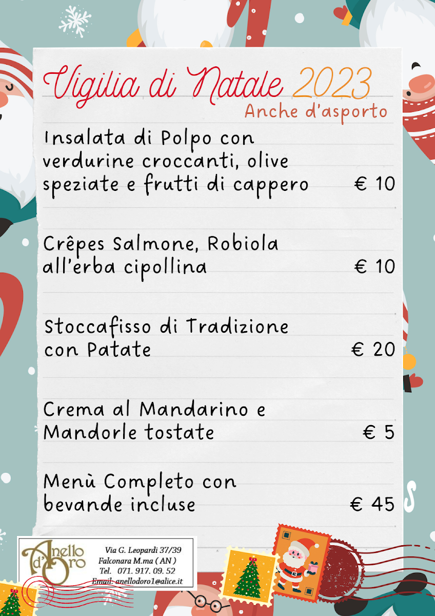 Menu Anello D'oro - Ristorante-2