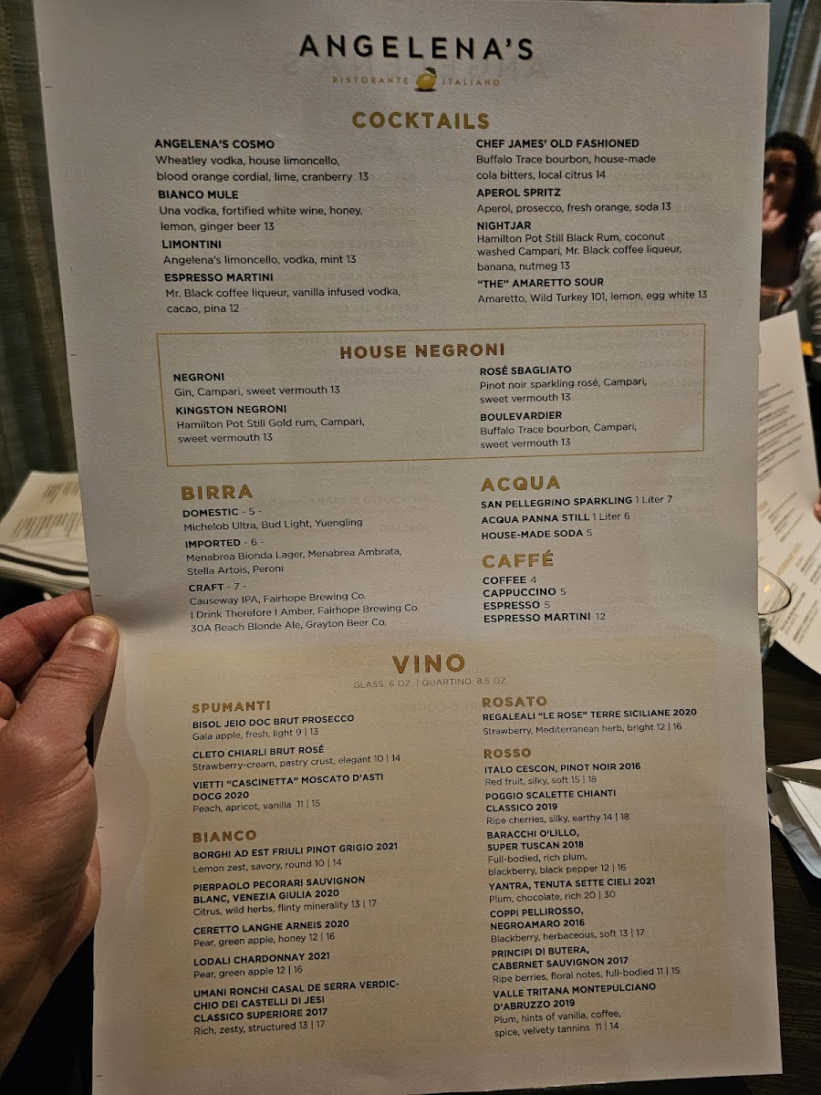 Menu Angelena's Ristorante Italiano-6