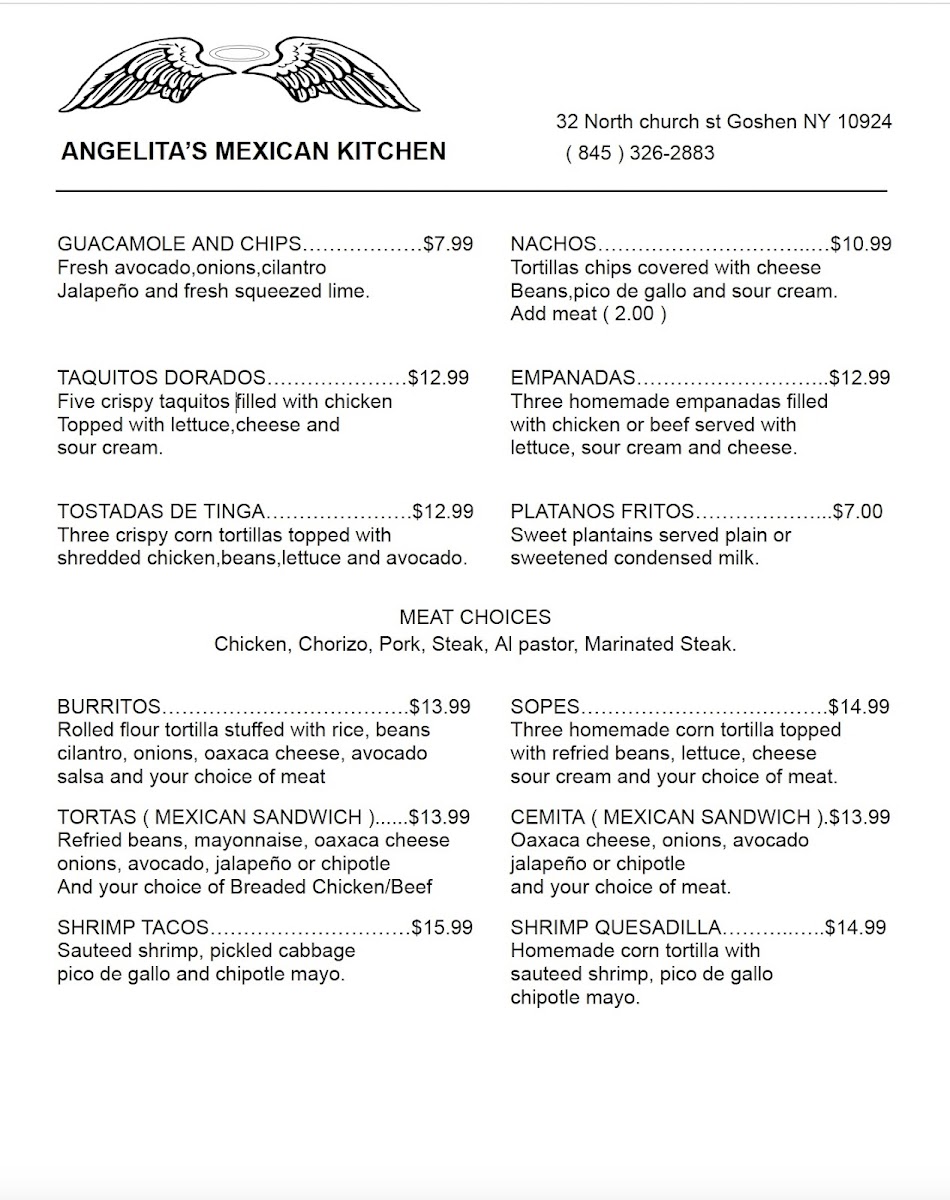 Menu Angelita's Mexican Kitchen-2
