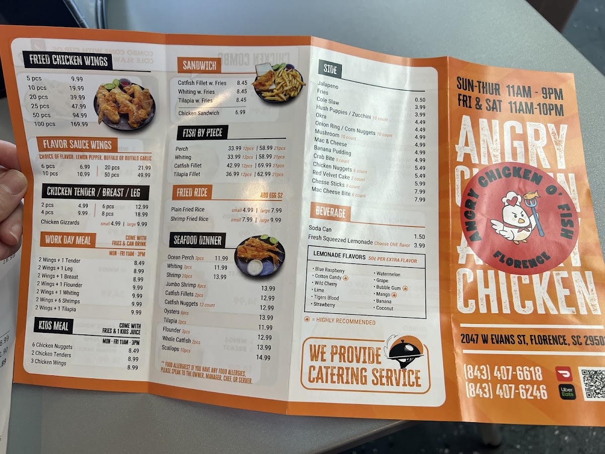 Menu Angry Chicken O' Fish-3