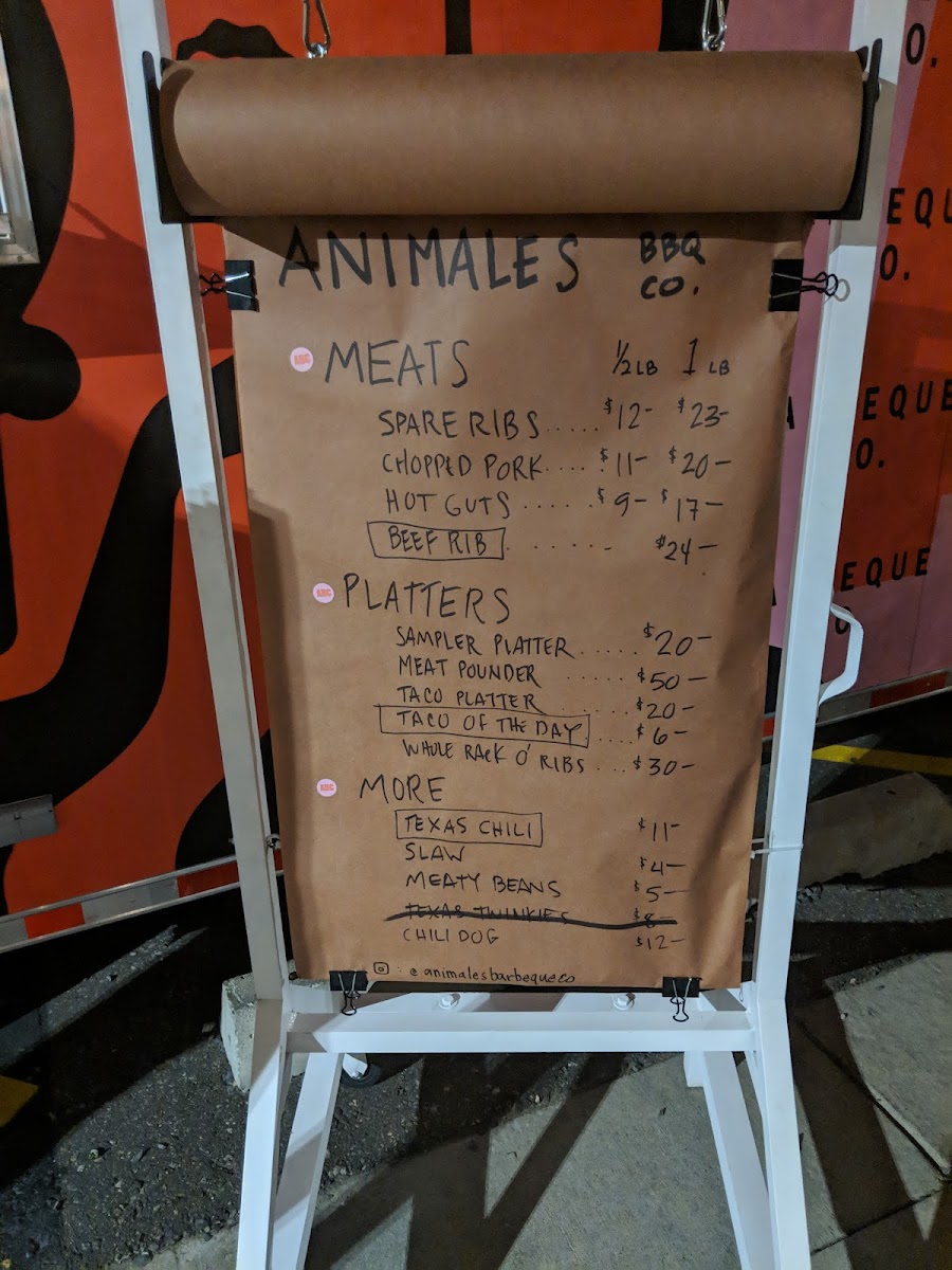 Menu Animales Barbeque Co.-7