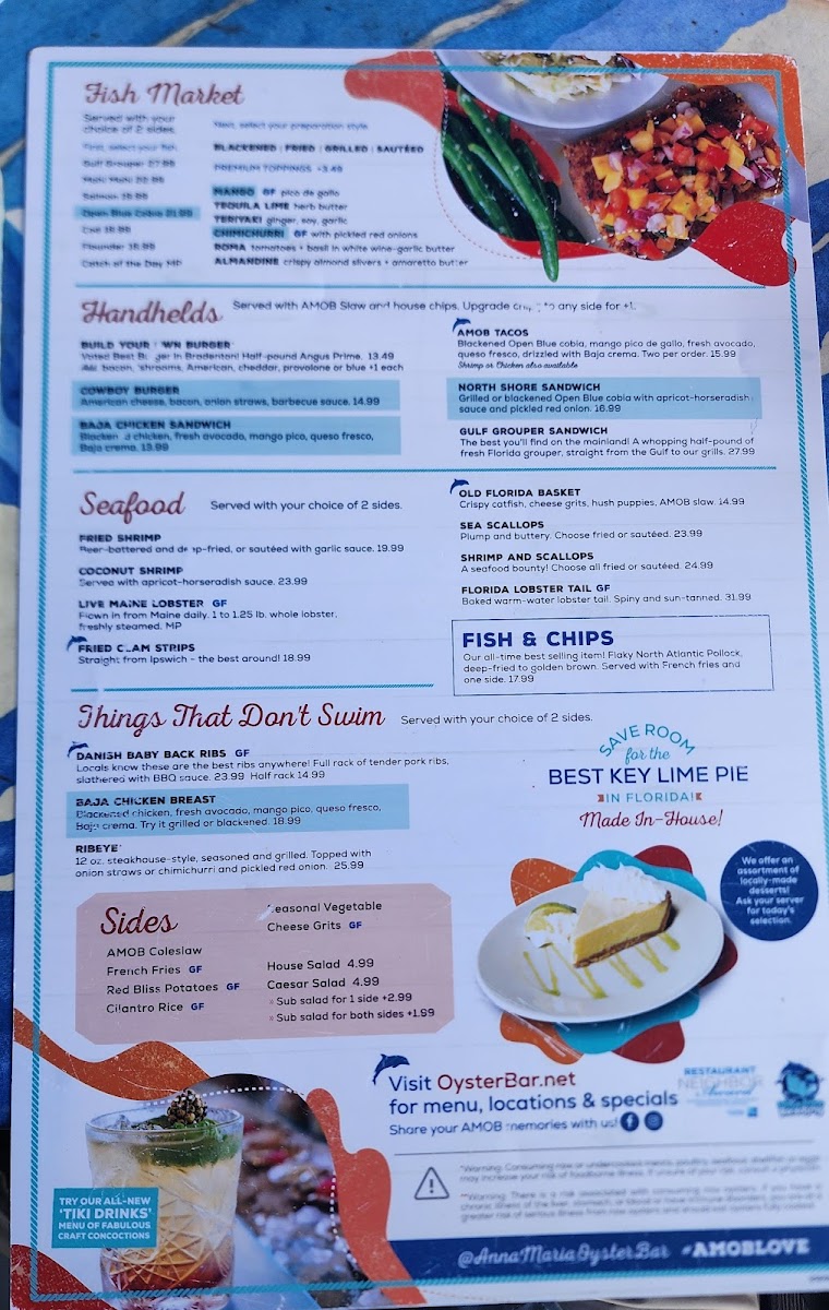 Menu Anna Maria Oyster Bar Landside-2