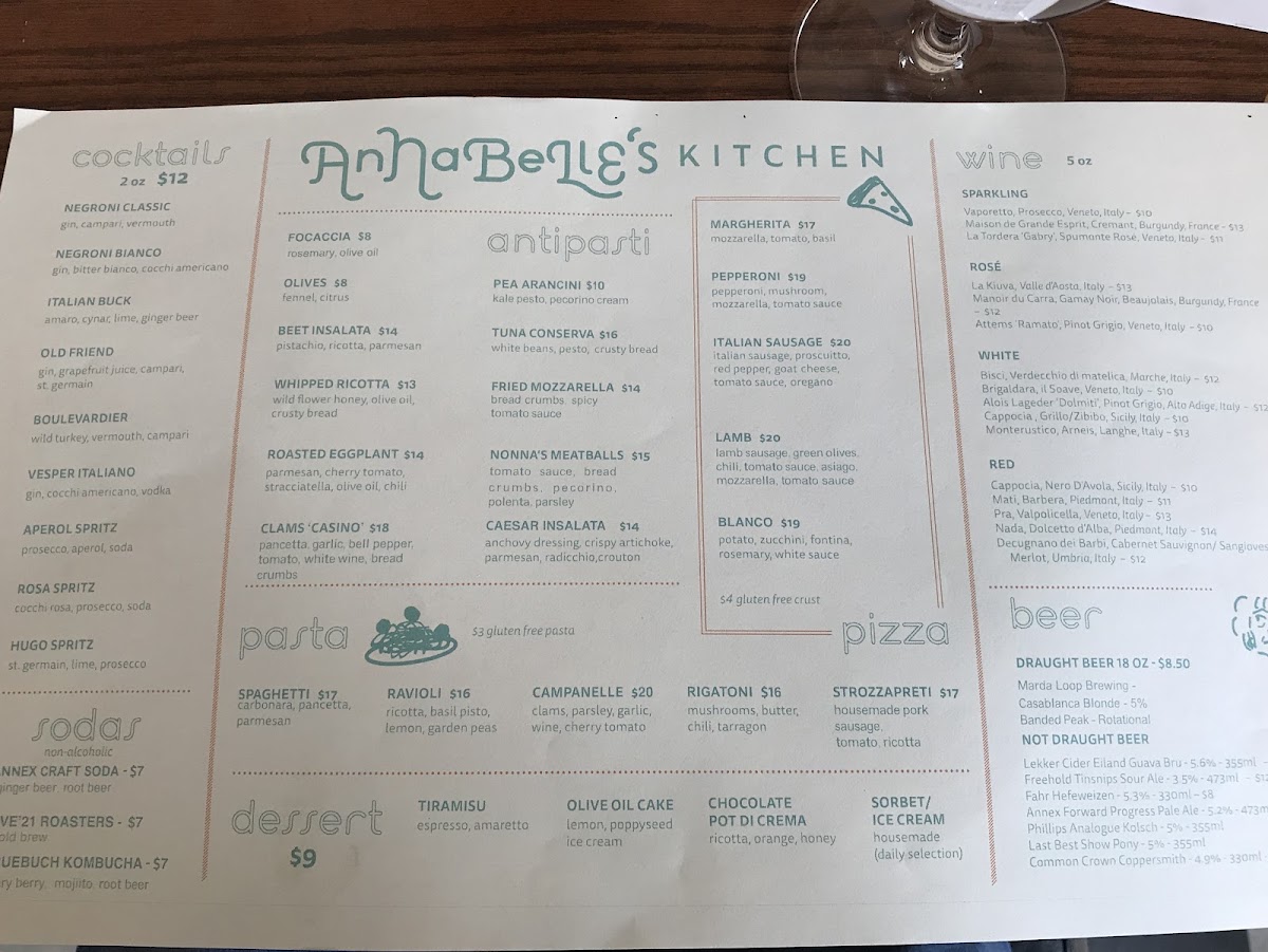 Menu Annabelle’S Kitchen Marda Loop-10