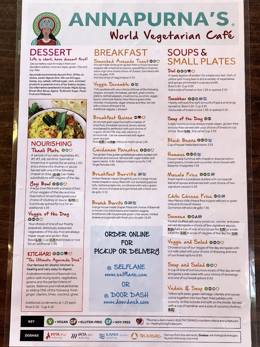 Menu Annapurna’S World Vegetarian Café-2