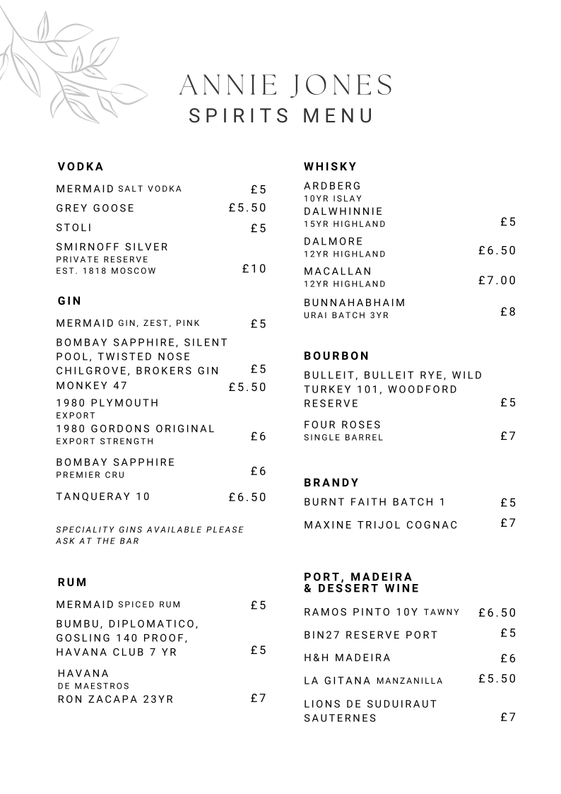 Menu Annie Jones-2