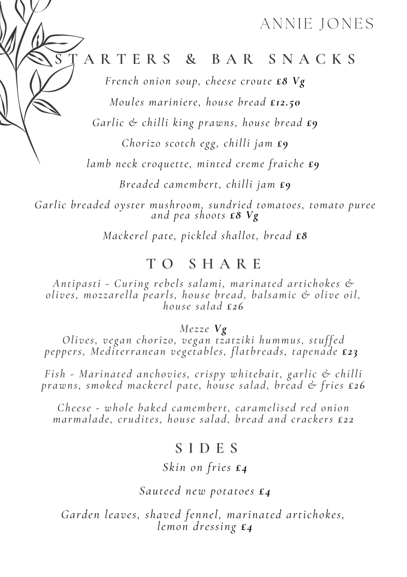 Menu Annie Jones-3