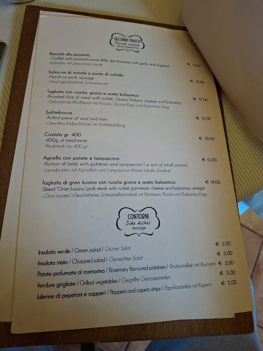 Menu Annina 1937-10