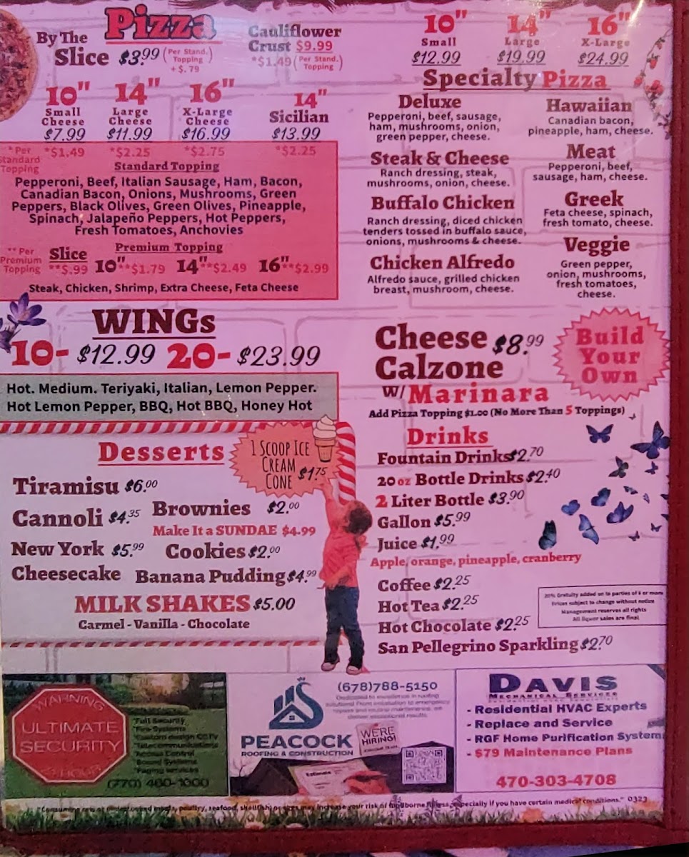 Menu Anthony's Pizzeria-3