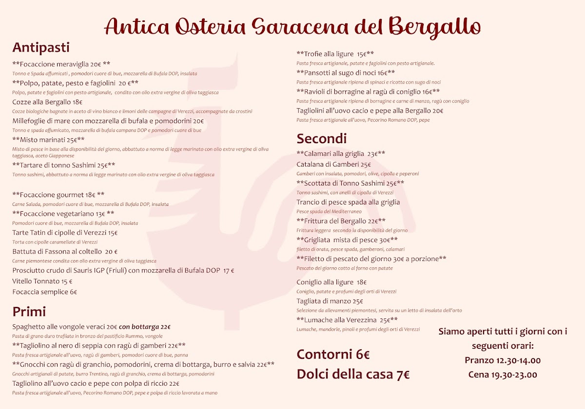 Menu Antica Osteria Saracena Del Bergallo-1