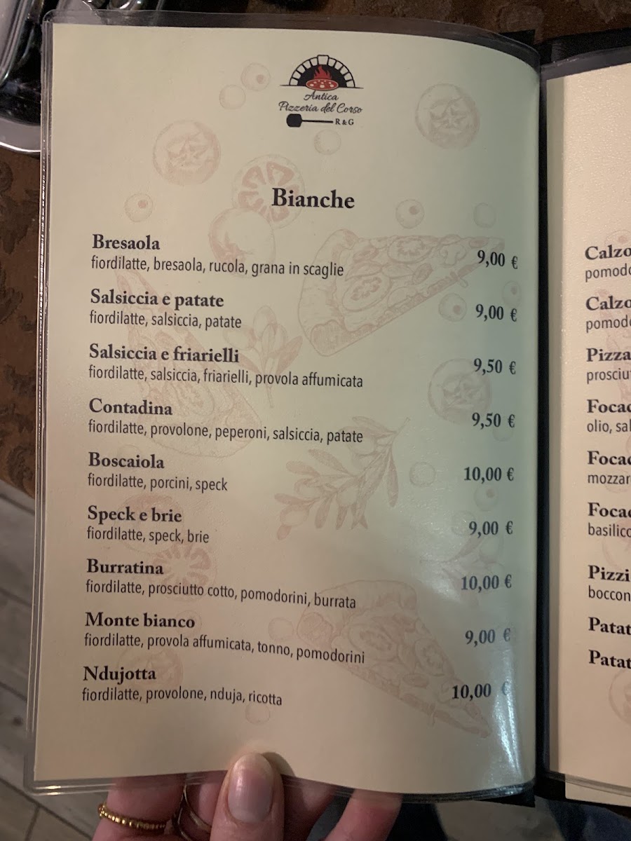 Menu Antica Pizzeria Del Corso-4