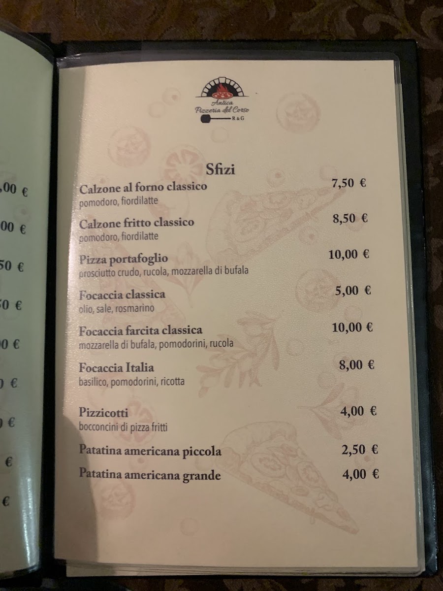 Menu Antica Pizzeria Del Corso-5