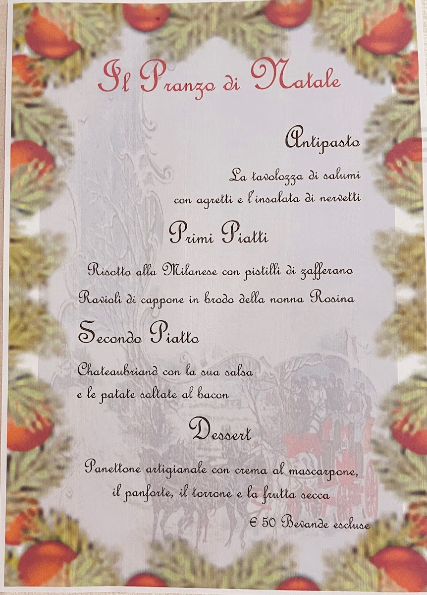 Menu Antica Trattoria Bagutto Dal 1284-1