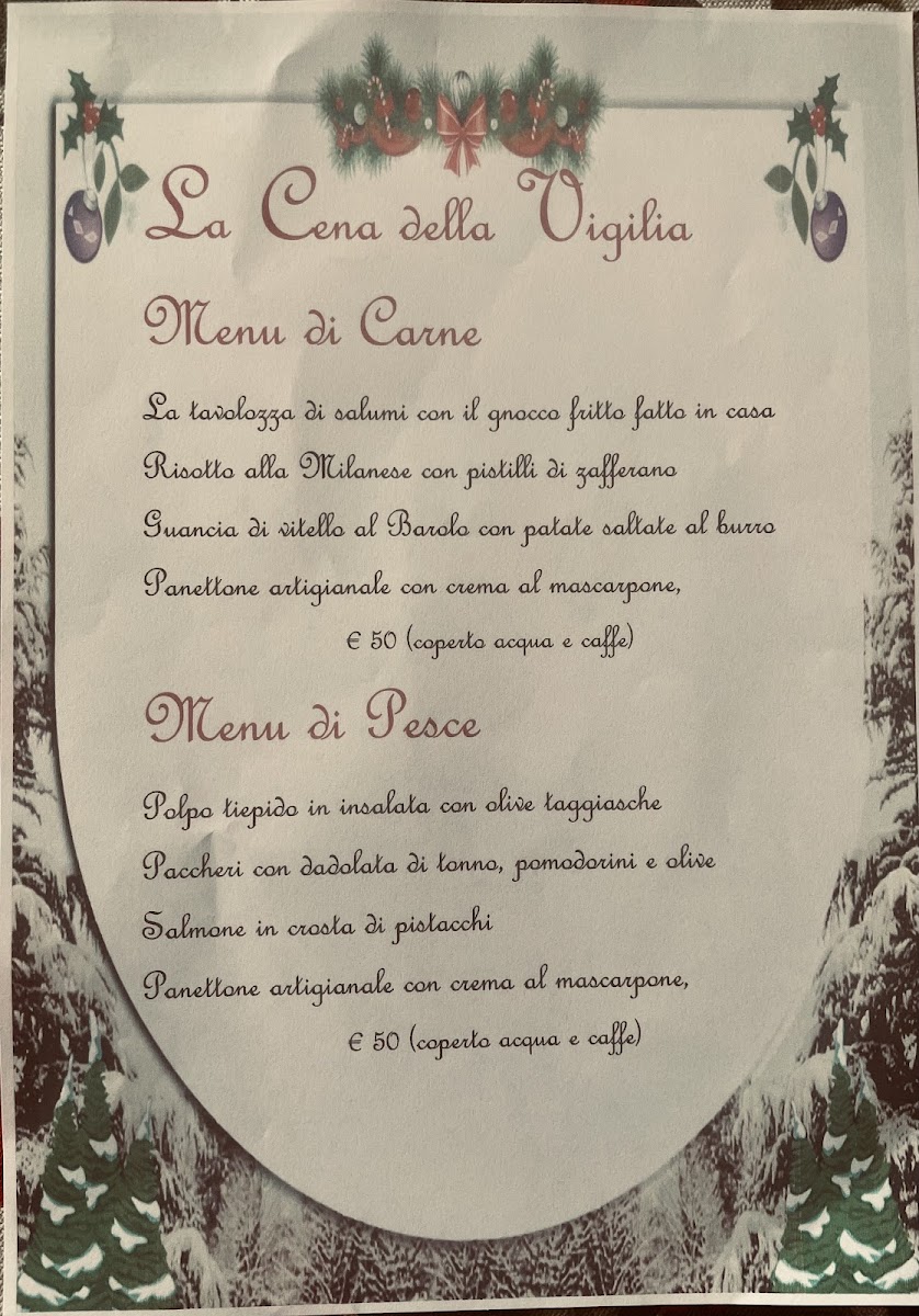 Menu Antica Trattoria Bagutto Dal 1284-5