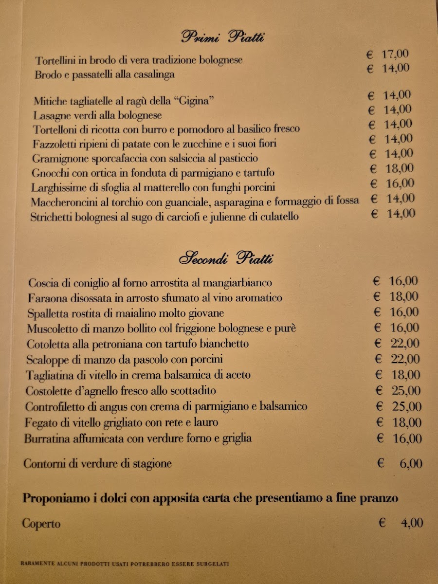 Menu Antica Trattoria Della Gigina-4