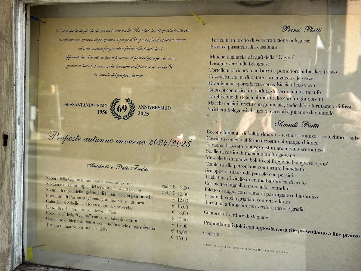 Menu Antica Trattoria Della Gigina-7