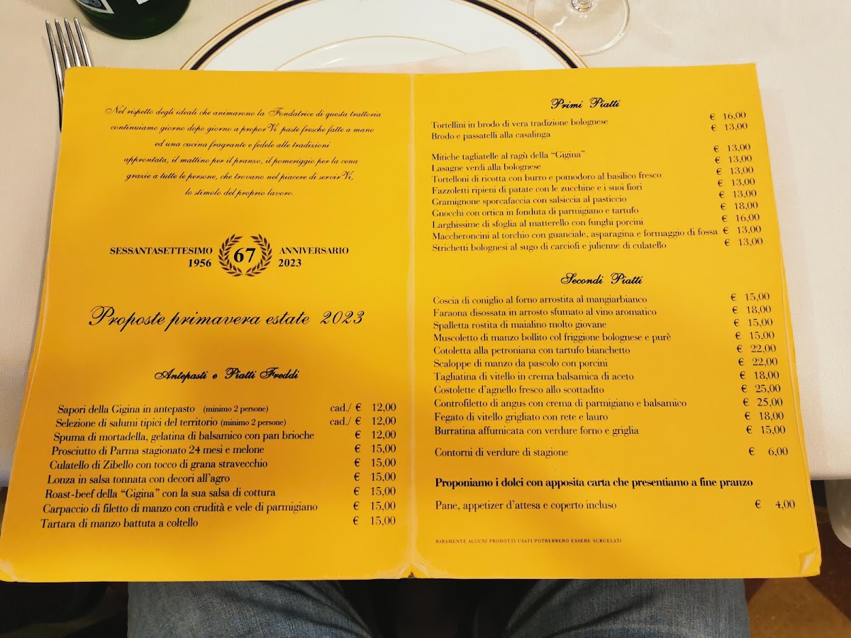 Menu Antica Trattoria Della Gigina-9