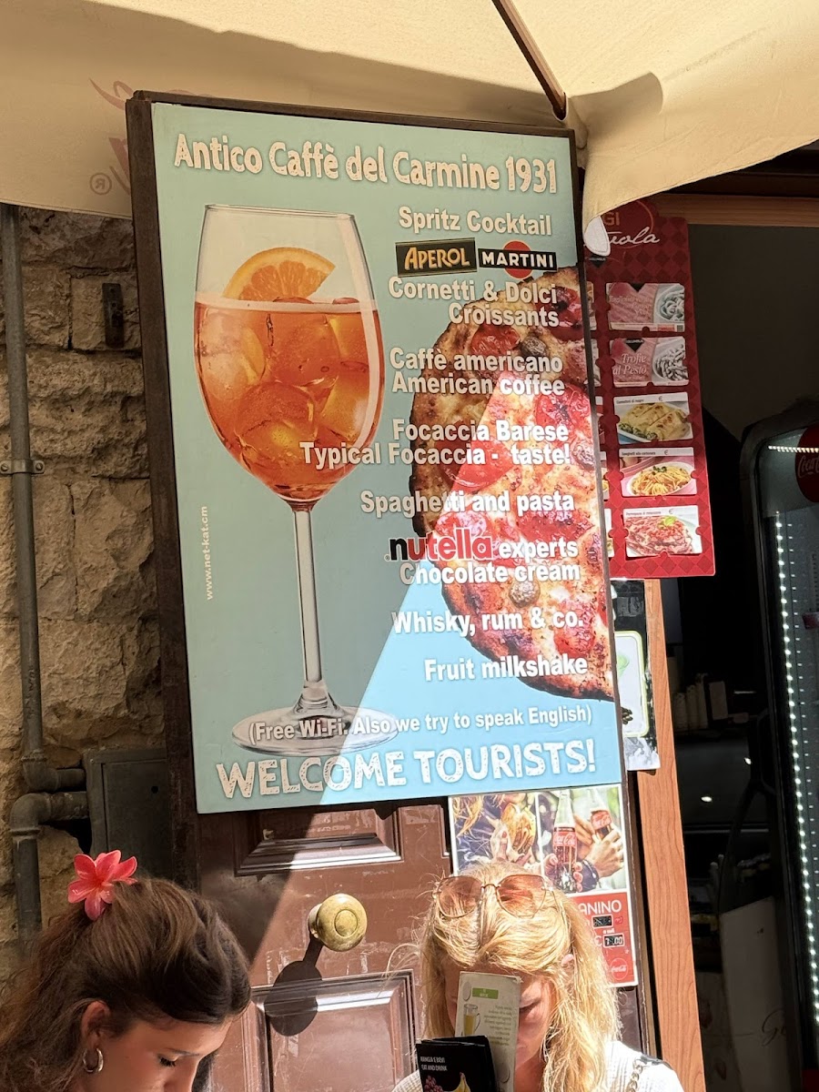 Menu Antico Caffè Del Carmine-10
