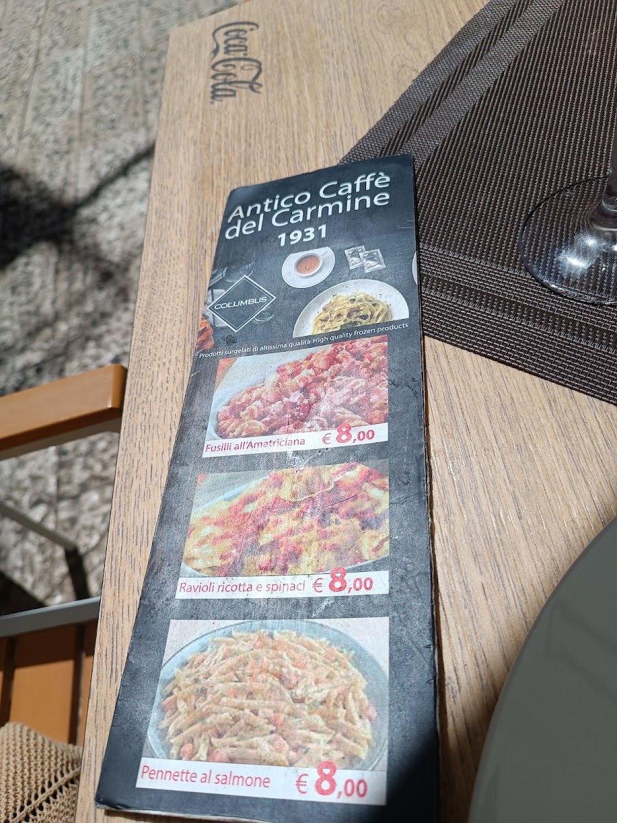 Menu Antico Caffè Del Carmine-7