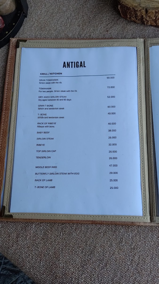 Menu Antigal Parrilla Restaurant-1