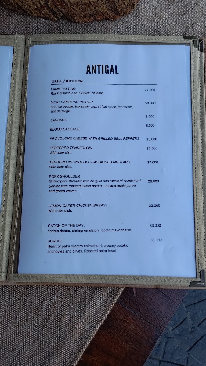 Menu Antigal Parrilla Restaurant-10