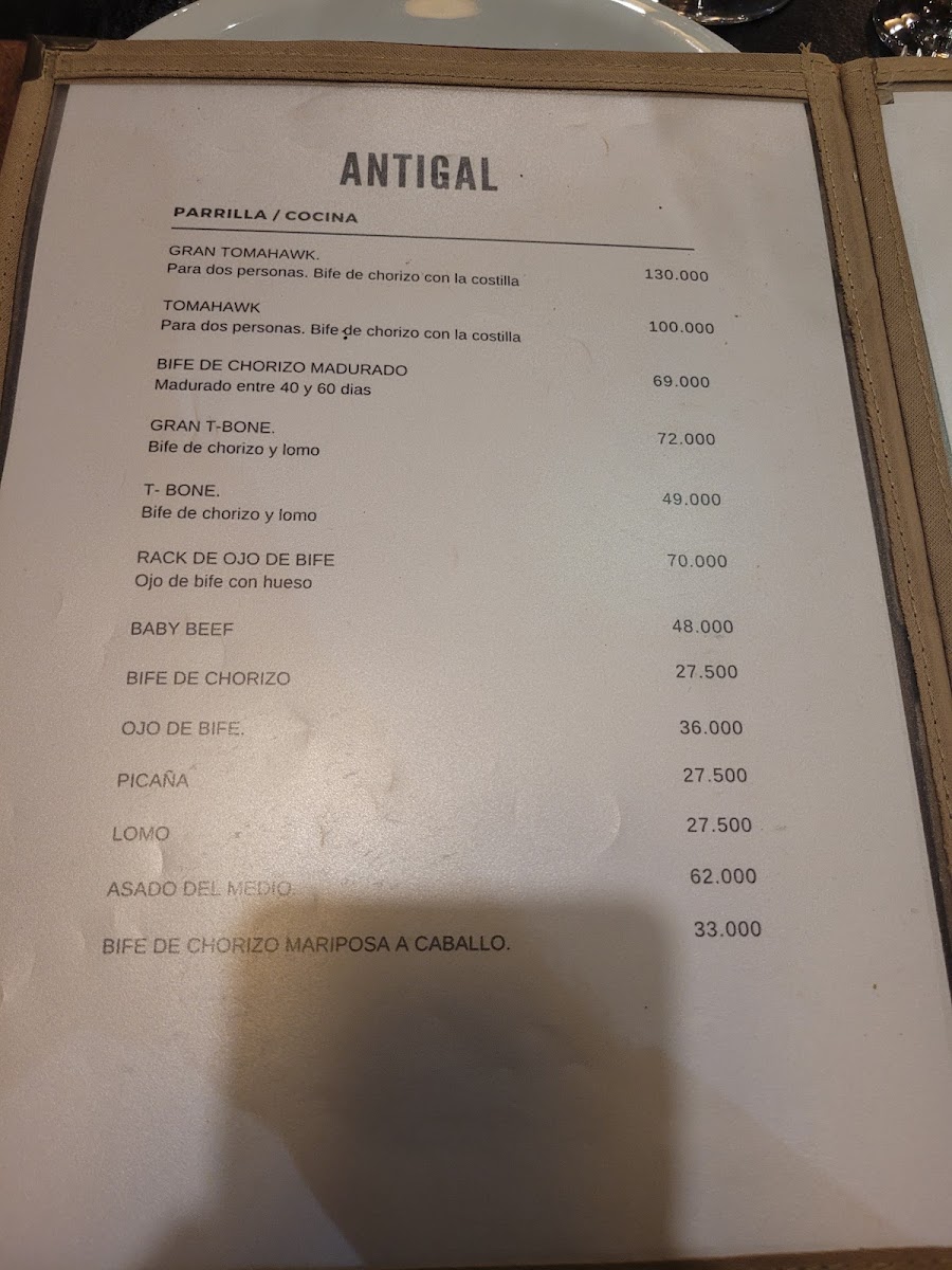 Menu Antigal Parrilla Restaurant-9